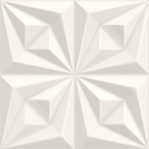Revestimento Retificado Drapeado Branco 60 x 60 cm Ceusa