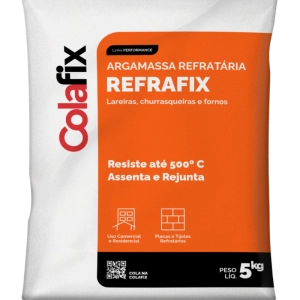 Argamassa Refratário 5 Kg Colafix