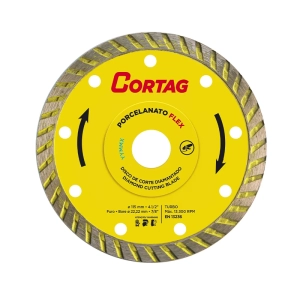 Disco de Corte Diamantado Flex Porcelanato 115 mm Cortag